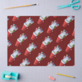 Christmas Gnome Gonk Dressed In A Festive Outfit 薄葉紙 (クラフト)