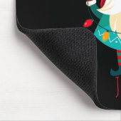 Christmas Gnome Holding Christmas Lights マウスパッド (コーナー)