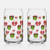 Christmas Gnome Holding Gift | Festive ガラス缶 (正面)