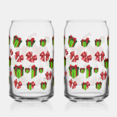 Christmas Gnome Holding Gift | Festive ガラス缶 (右)