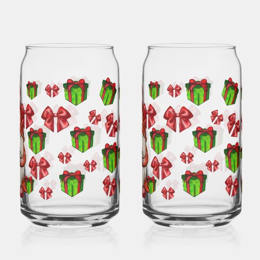 Christmas Gnome Holding Gift | Festive ガラス缶 (裏面)