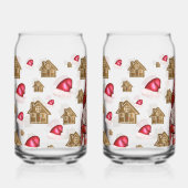 Christmas Gnome Holding Gingerbread Men, Festive ガラス缶 (正面)