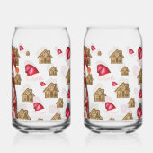 Christmas Gnome Holding Gingerbread Men, Festive ガラス缶 (裏面)