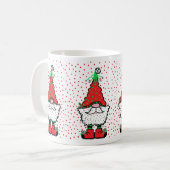 Christmas Gnome Mug コーヒーマグカップ (正面左)