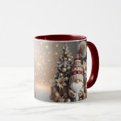 Christmas Gnome Mug Holiday Gift Cozy Winter マグカップ (正面右)