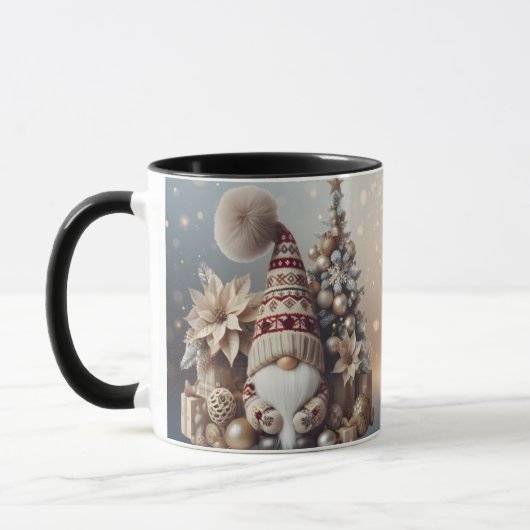 Christmas Gnome Mug Holiday Gift Cozy Winter マグカップ (左)