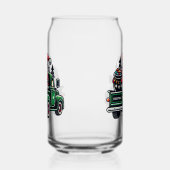 Christmas Gnome On Pickup Truck ガラス缶 (左)