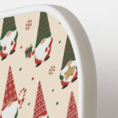 Christmas Gnome Party Pattern ピックルボールラケット (左詳細)