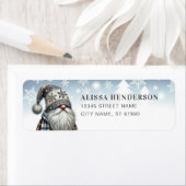 Christmas Gnome Return Address Labels ラベル (インサイチュ)