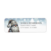 Christmas Gnome Return Address Labels ラベル (正面)
