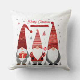 Christmas Gnome Throw Pillow クッション
