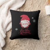 Christmas Gnome With Candycane クッション (ブランケット)