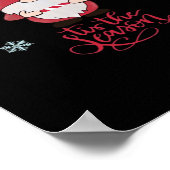 Christmas Gnome With Candycane ポスター (角)