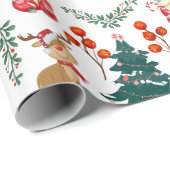 Christmas gnome wrapping paper Scandinavian ラッピングペーパー (ロールコーナー)