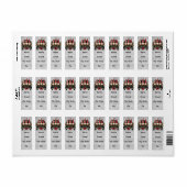 Christmas gnomes ラベル (フルシート)