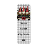 Christmas gnomes ラベル (正面)