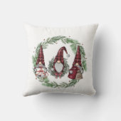 Christmas Gnomes and Wreath  クッション (裏面)