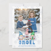 Christmas Gnomes GNOEL Greeting One Photo シーズンカード (正面)