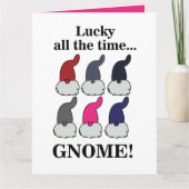 Christmas Gnomes Xmas Lucky カード (正面)