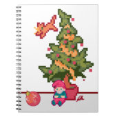 Christmas gnoom tree Pixelart, Pixel Art  ノートブック (正面)