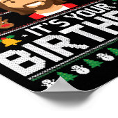 Christmas Go Jesus It's Your Birthday - Funny Chri ポスター (角)