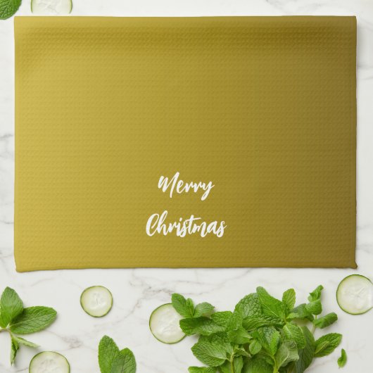 Christmas Gold キッチンタオル (折り畳み)