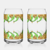 Christmas Gold Bows & Green Ornament | Festive ガラス缶 (右)