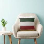 Christmas Gold Green Red Silver And White Stripes  クッション (椅子)