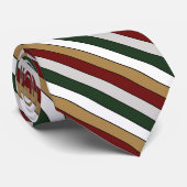 Christmas Gold Green Red Silver And White Stripes  ネクタイ (ロール)