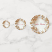 Christmas Gold Ornaments,Snowflakes All is Bright コンフェッティ (裏面)