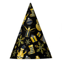 Christmas Gold Santa Snowman Stocking Gift Pattern