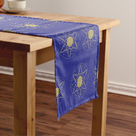 Christmas Gold Trees Personalize 14 x 72 ショートテーブルランナー