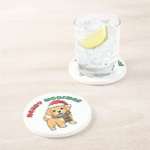 Christmas Golden Retriever Coaster: Merry Woofmas コースター (側面)