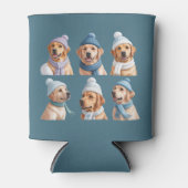 Christmas Golden Retriever Dog Lover Dogs Owner 缶クーラー (正面)