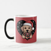 Christmas Golden Retriever - Santa Dog モーフィングマグカップ (左)