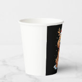 Christmas Goldendoodle Dog Reindeer Holiday Doodle 紙コップ (右)