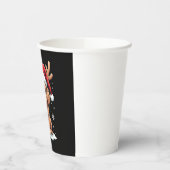 Christmas Goldendoodle Dog Reindeer Holiday Doodle 紙コップ (左)