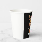 Christmas Goldendoodle Dog Reindeer Holiday Doodle 紙コップ (右)