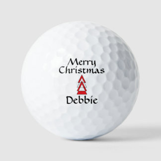 Christmas Golf Balls #Debbie by dalDesignNZ ゴルフボール