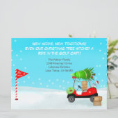 Christmas Golf Cart With Moving Boxes Golf  案内状 (スタンド正面)