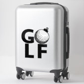 Christmas Golf Ornament シール (スーツケース)
