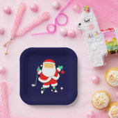 Christmas Golf Party ペーパープレート (パーティー)