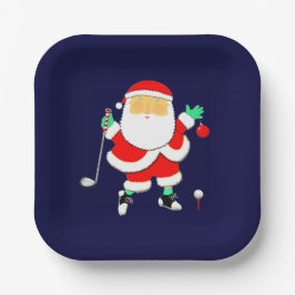 Christmas Golf Party ペーパープレート
