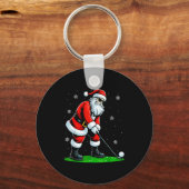 Christmas Golf Santa Golfer Xmas Funny Christmas G キーホルダー (正面)