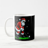 Christmas Golf Santa Golfer Xmas Funny Christmas G コーヒーマグカップ (左)