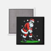 Christmas Golf Santa Golfer Xmas Funny Christmas G マグネット (正面/裏面)