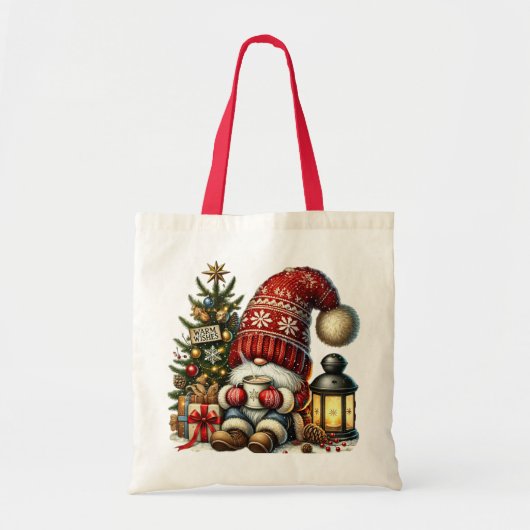 Christmas Gonk Shopping Bag トートバッグ (正面)