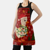 Christmas Goose Apron – Cute Holiday Goose  エプロン (インサイチュ)