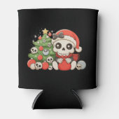 Christmas Gothic Cute Skeleton Skull Xmas Holiday 缶クーラー (正面)