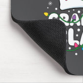 Christmas Grandma Claus Santa Hat Christmas Lights マウスパッド (コーナー)